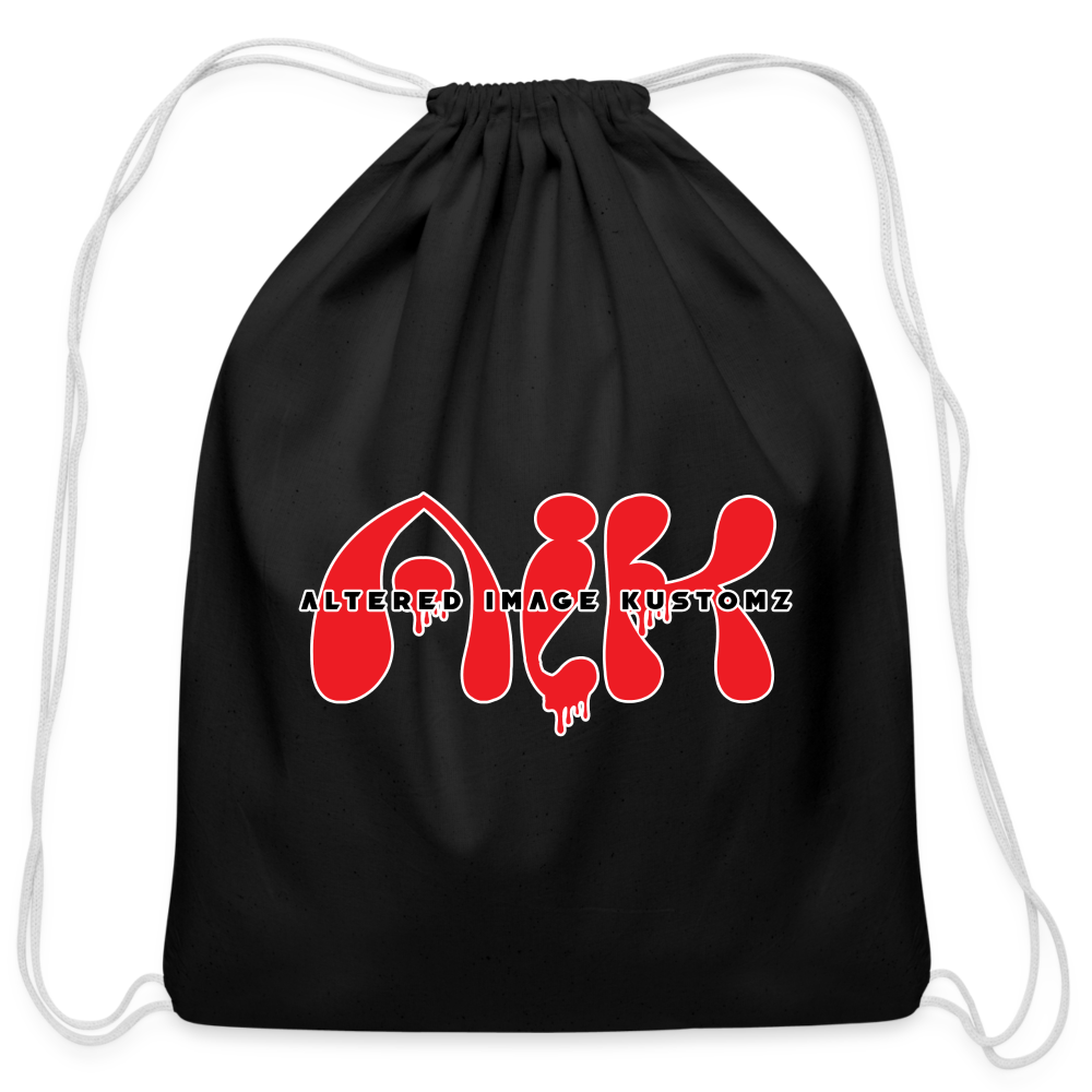 AIK Cotton Drawstring Bag - black
