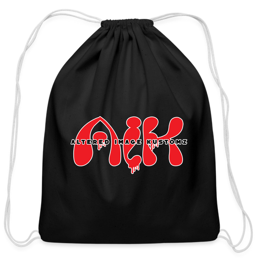 AIK Cotton Drawstring Bag - black
